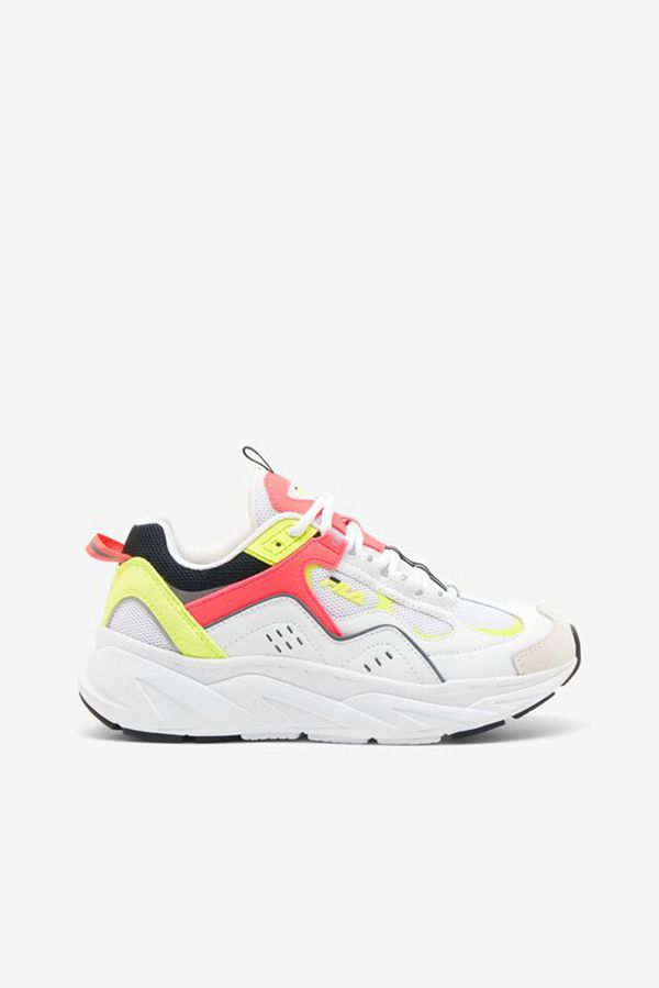 Fila Trigate Plus Women's Sneakers - White/Pink/Yellow,NZ 507-43057